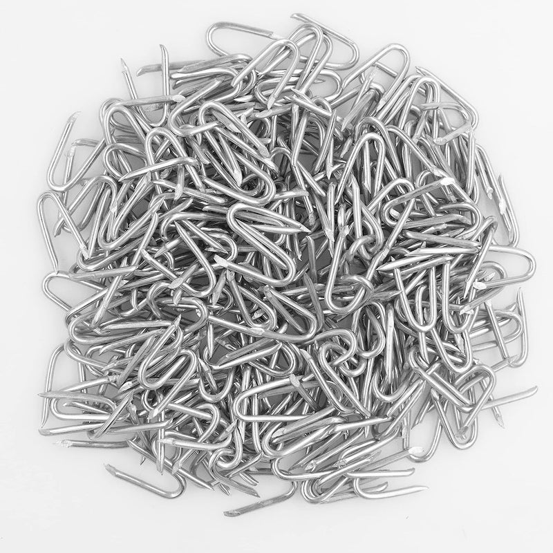 OMOTOOL Wire Fencing Galvanised Staples (260 pcs)，Chicken Wire Fencing Staple Horseshoe Nail Set - Securely Attach Chicken Wire Netting Wire Mesh to Fences or Posts (2.3mm) - Image 3